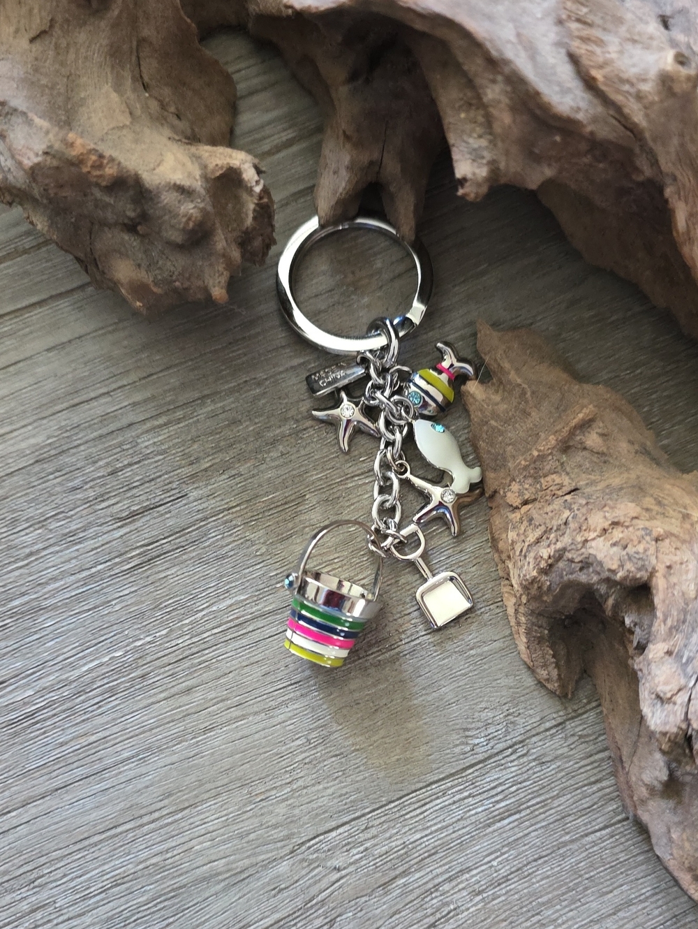 Coach Authentic Beach Themed Keychain Bag Charm